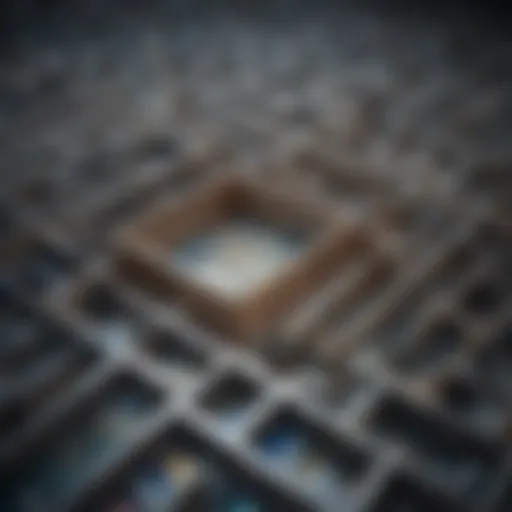 Illustration depicting a maze of credit card offers