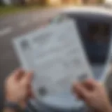 Illustration showing a learner's permit document