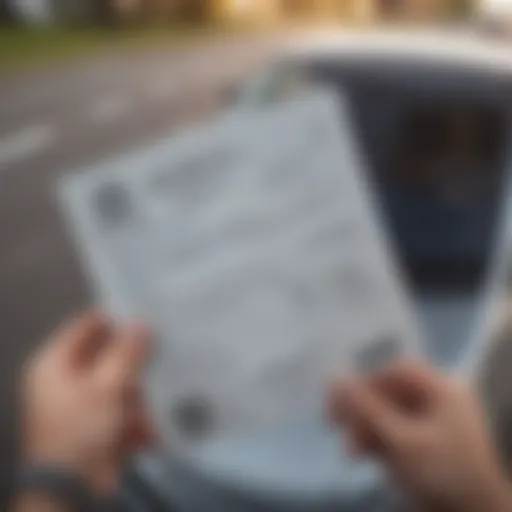 Illustration showing a learner's permit document
