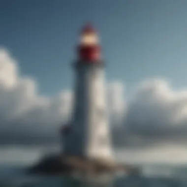 Illustration of a lighthouse symbolizing guidance in making informed financial decisions