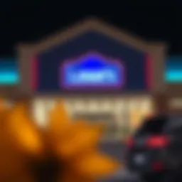 Secure login interface for Lowe's online credit card account