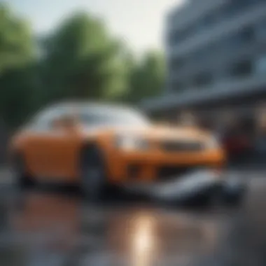 Protecting Your Assets with Collision Coverage Luxury car in a parking lot