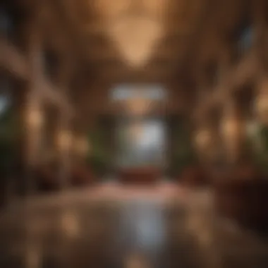 Opulent Hotel Lobby Ambiance Luxury hotel lobby with elegant decor