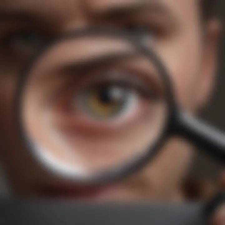 Magnifying glass focusing on accident forgiveness clause
