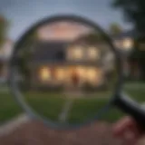 Magnifying glass examining housing market trends in Fargo ND