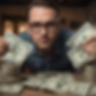 Overcoming Financial Hurdles with Speedy Cash Visual depiction of a person managing financial hurdles with Speedy Cash loans