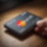 Illustration of a person unlocking rewards with a MasterCard