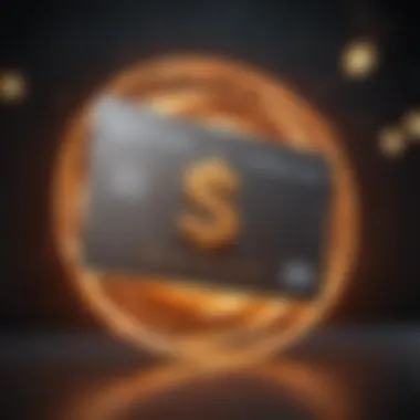 Unveiling Cashback Rewards Illustration of a glowing cashback rewards symbol