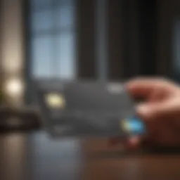 Elegant credit card with hotel points rewards