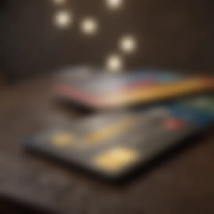 Military personnel reviewing credit card options