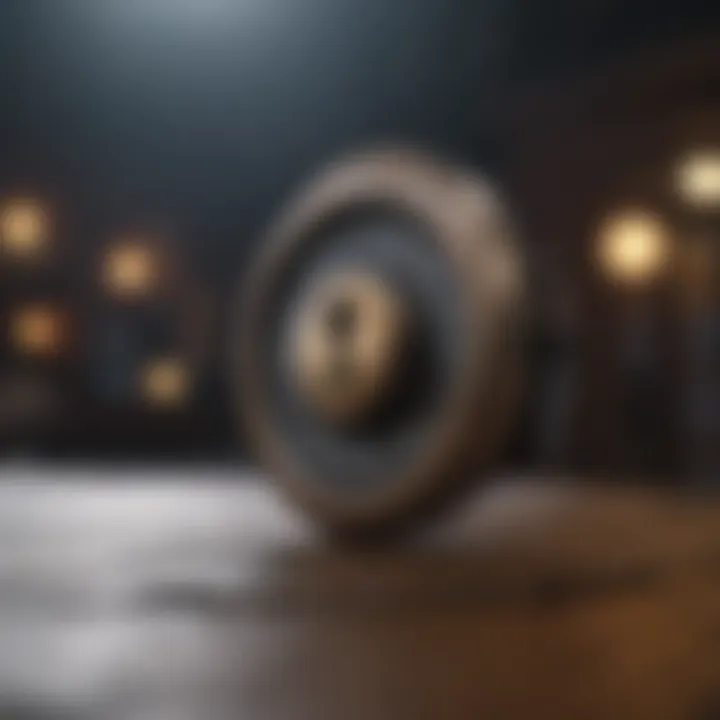 Lock symbol representing security features