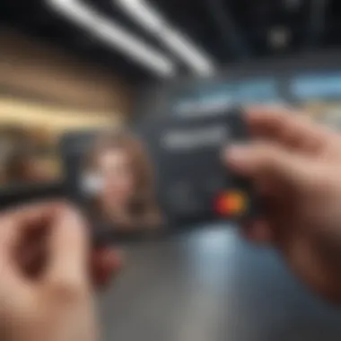 Utilizing Cashback Rewards with the Morgan Stanley Visa Card Person using the Morgan Stanley Visa Card for cashback rewards