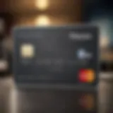 Luxurious credit card design of the Morgan Stanley Visa Card