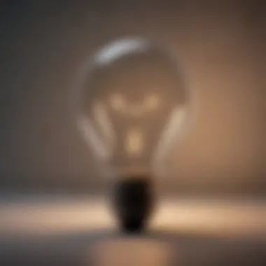 A lightbulb representing smart financial decisions