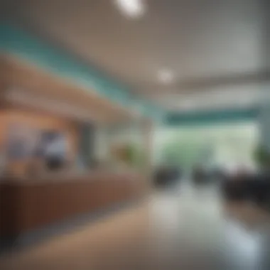 Inside a Campus Credit Union Campus credit union interior showcasing financial services