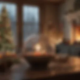 A festive gathering showcasing holiday decorations and a warm atmosphere