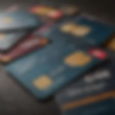 Strategic Credit Card Selection Abstract representation of credit card selection process