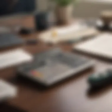 Financial Planning Tools Calculator and financial documents on a desk
