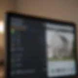A digital interface showcasing home loan search features