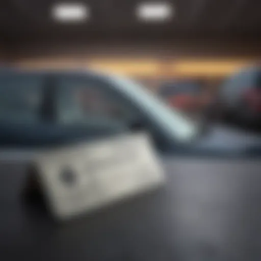 Visual representation of vehicle registration at the DMV