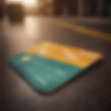 Visual representation of credit score impact from using miles cards.