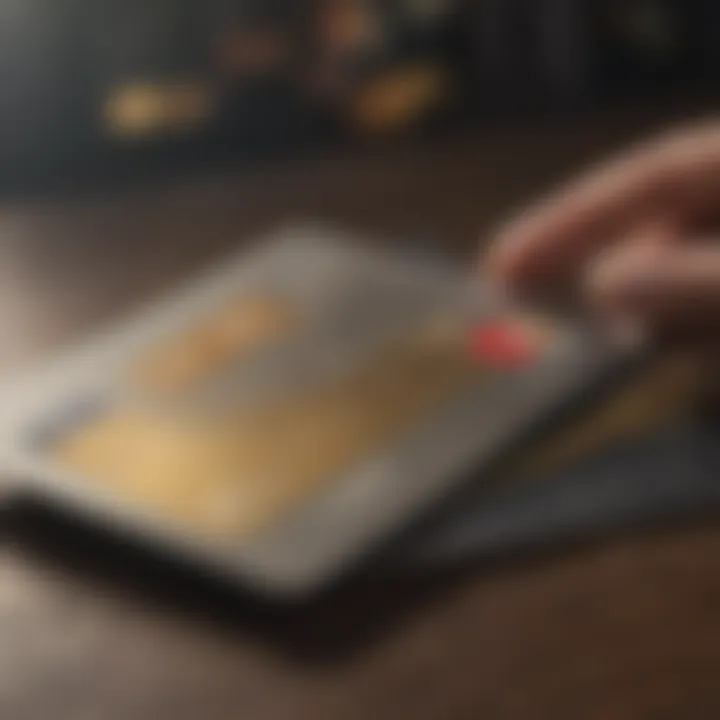 Conceptual illustration of unsecured credit card benefits