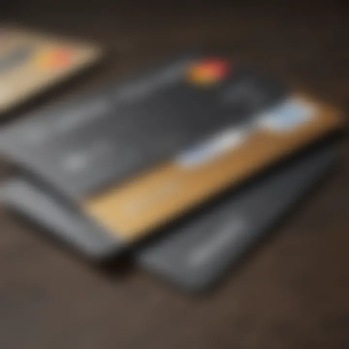 Infographic showcasing prominent examples of unsecured credit cards