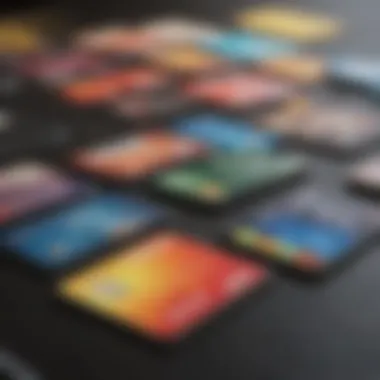Visual representation of various gas card options