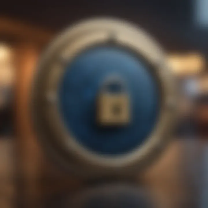 Privacy Shield with Lock Icon