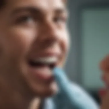 Dentist Educating Patient on Oral Hygiene Practices