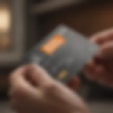 Person reviewing Home Depot credit card terms