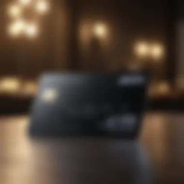 Elegance in Simplicity Sophisticated black prepaid card