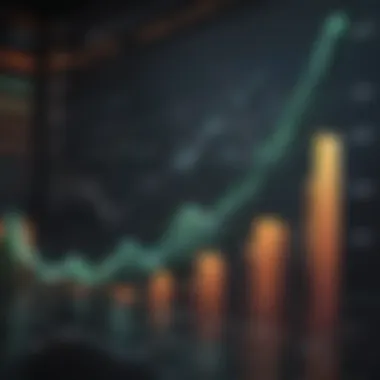 Financial Graph Analysis Sophisticated financial graph illustrating equity line credit rates