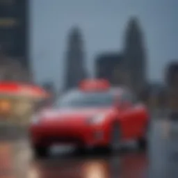 State Farm logo with Safelite AutoGlass vehicle