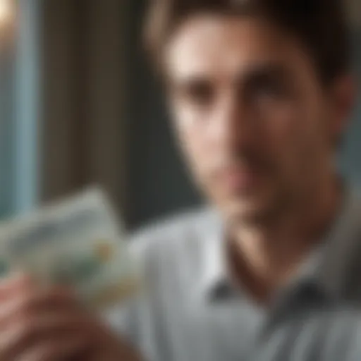 Illustration depicting the impact of late payments on credit scores