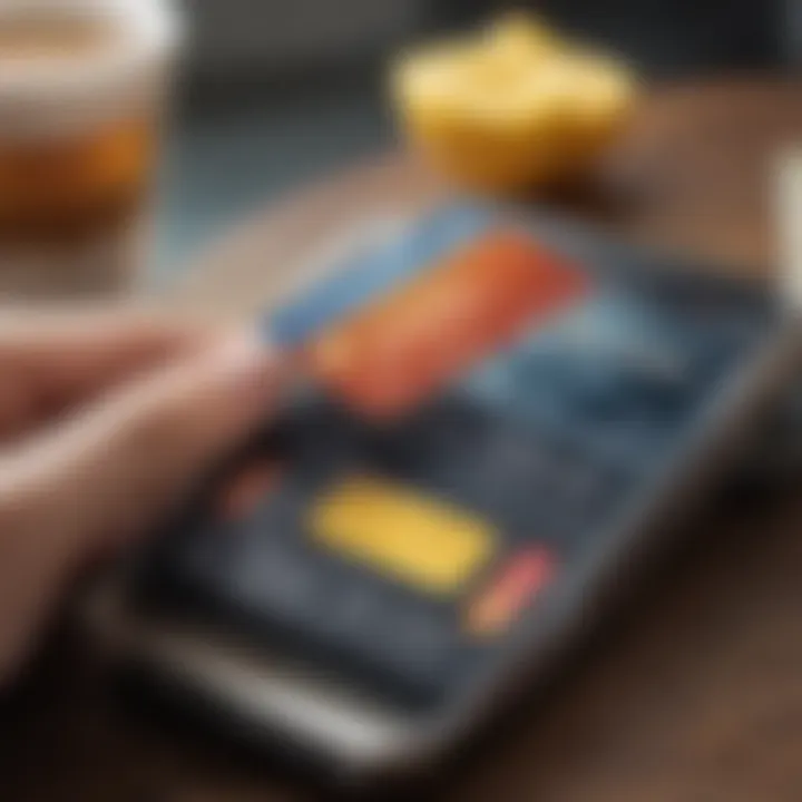 Visual depiction of enhanced financial management tools within the Synchrony Credit Card App