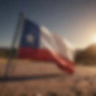 Texas State Flag Symbolizing Auto Insurance Requirements Texas State Flag Symbolizing Auto Insurance Requirements