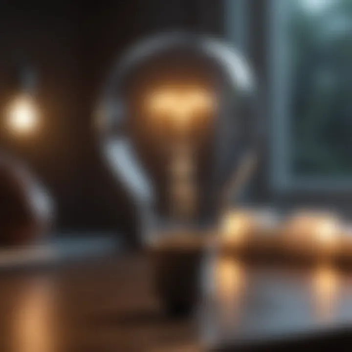 A light bulb glowing with innovative insurance solutions