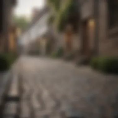 Historic Cobblestone Streets Charming cobblestone streets in a historic retirement village