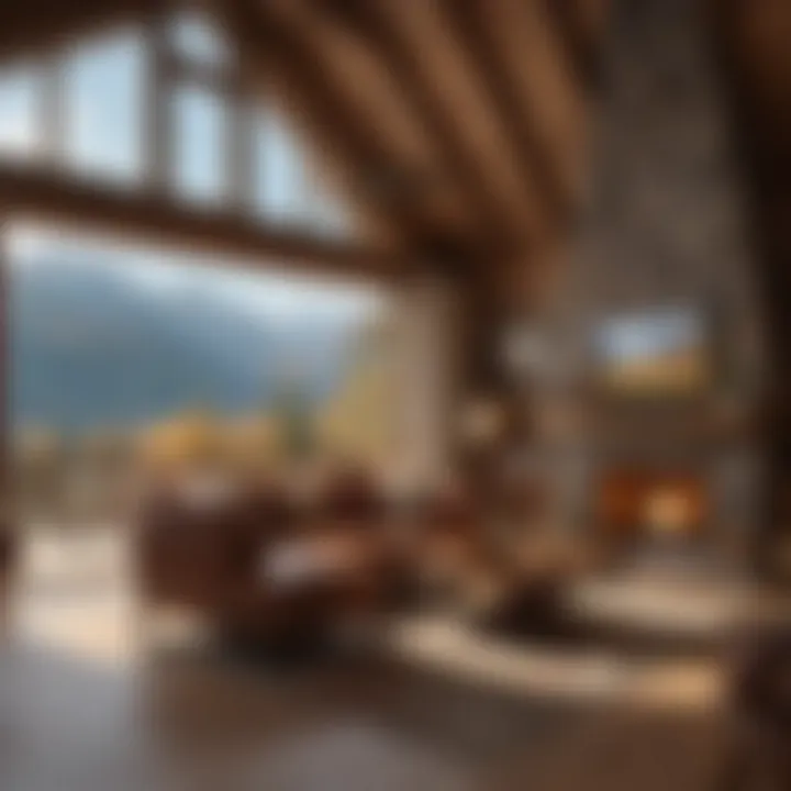 Spectacular mountain view from a cozy retirement cabin