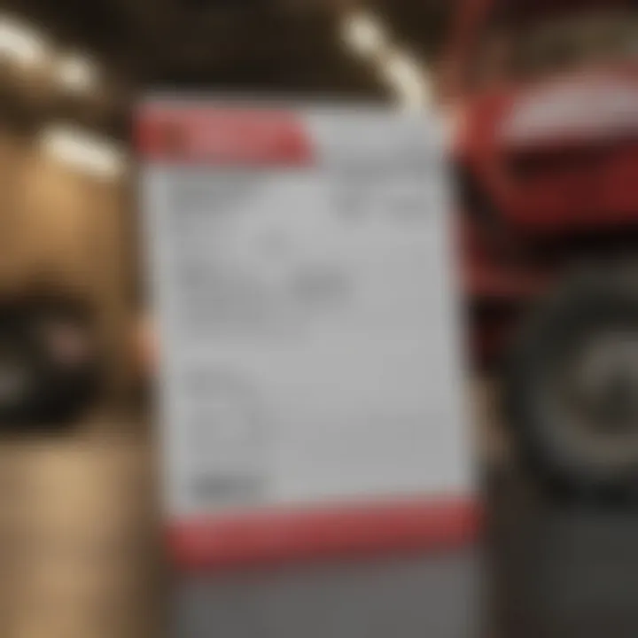 Illustration of a Tractor Supply credit card application form