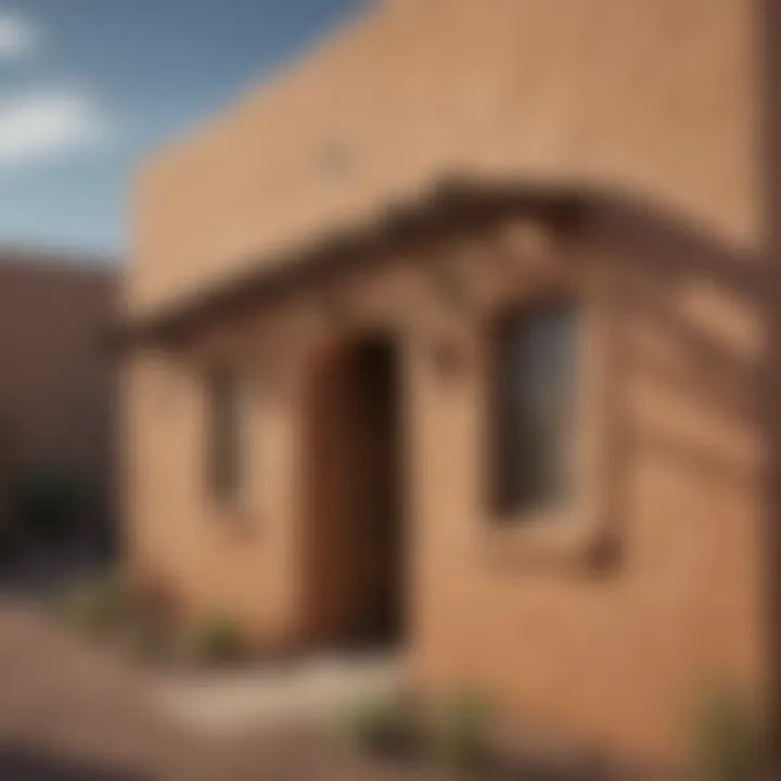 Historic adobe building in Tucson