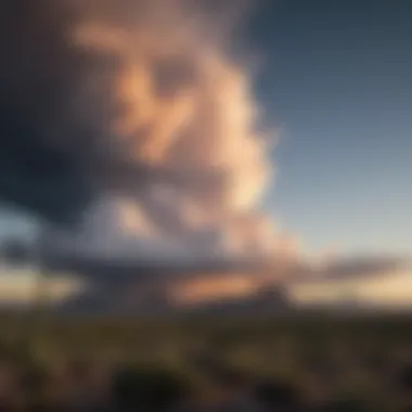 Monsoon clouds gathering over Tucson