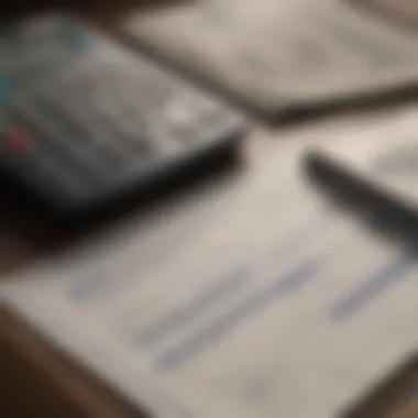 Effective Budgeting for American Express Payments Calculator and financial documents representing budgeting