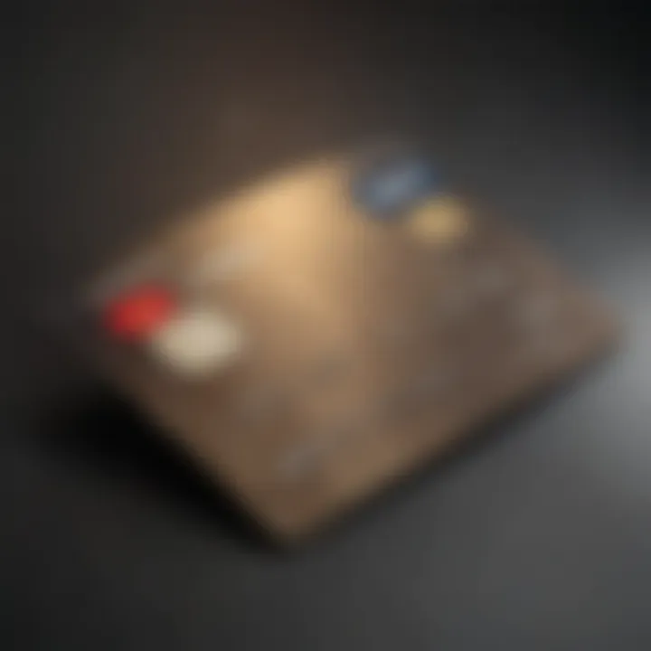 Visual representation of a secured credit card