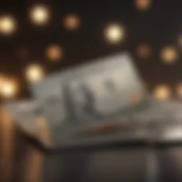 Visual representation of cash back credit card benefits