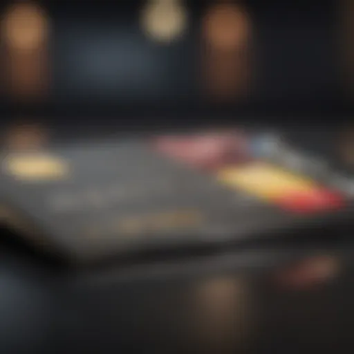 Visual representation of credit card functionalities