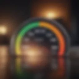 Credit score metrics visual representation