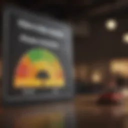 Credit score chart representing different rental tiers