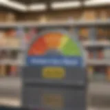 Visual representation of credit score impact
